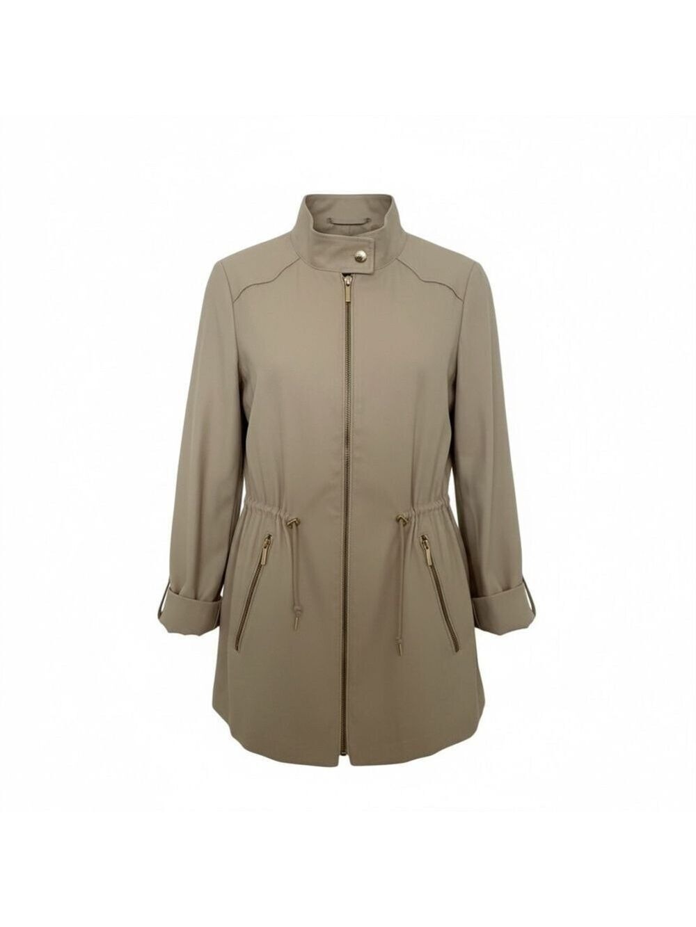 Women's ZARA BASIC Beige Utility Jacket Size S
